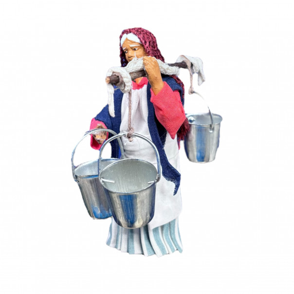 woman with buckets