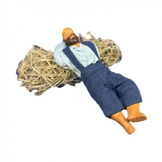 Sleeper resting on bundle