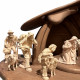 Kostner Nativity Scene 12 cm natural with hut