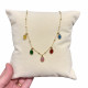 Necklace made with gilded 925 silver and enamels.