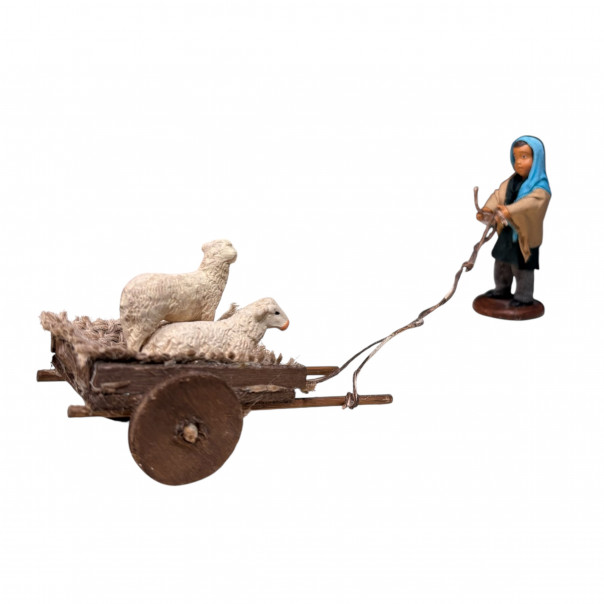 Ragazzo con carretto delle capre