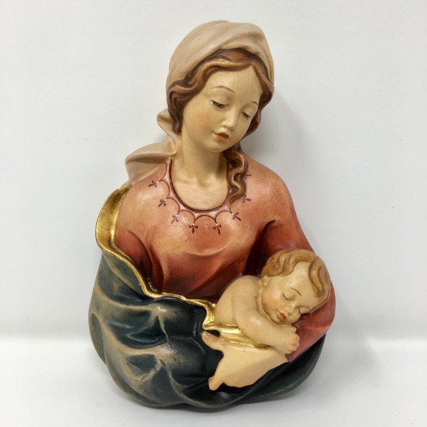 Madonna con Bambino rilievo cm 17