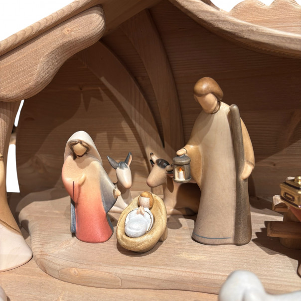Presepe Leonardo completo con capanna...