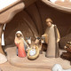 Presepe Leonardo completo con capanna cm 13