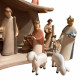 Presepe Leonardo completo con capanna cm 13