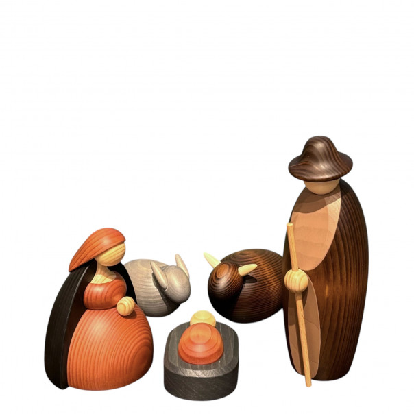 nativity set crib in Koheler wood 15 cm