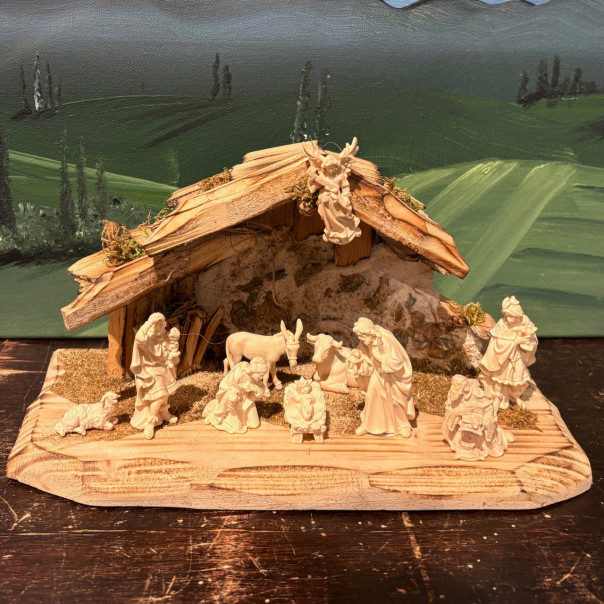 Presepe in acero bianco miniatura, Presepi da collezione