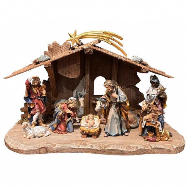 Capanna con presepe Rainell cm11