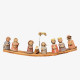 Presepio su legno di botte