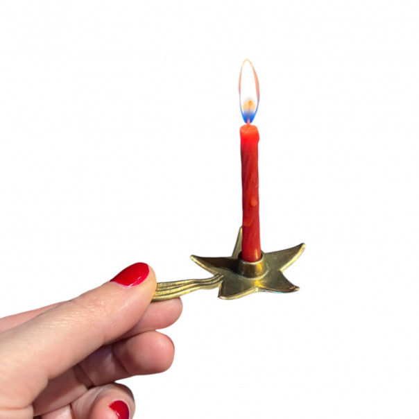 Comet star candle holder