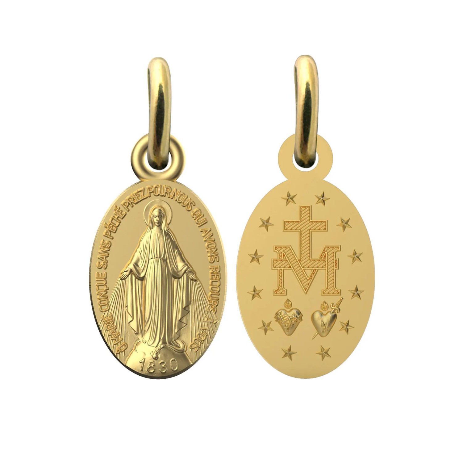 Pendente Medaglia Miracolosa In Argento Sterling 925 Con Catenina 46cm – Gioiello Religioso Alexander Castle