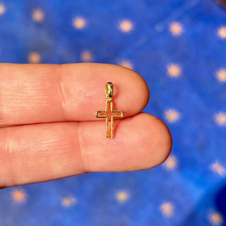 Croce micro filo oro 2