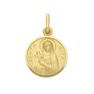 Saint Rita Medal 18K Gold, Gold Medals and Pendants
