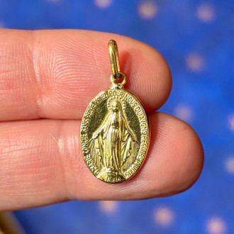 Original French Miraculous Medal in 18K Gold 2
