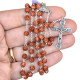 Rosary made of worked coconut wood