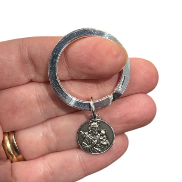 Silver keychain