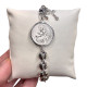 Solid Silver Scapular Bracelet with Rosary