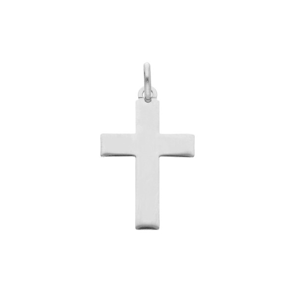 Simple silver cross with or without chain