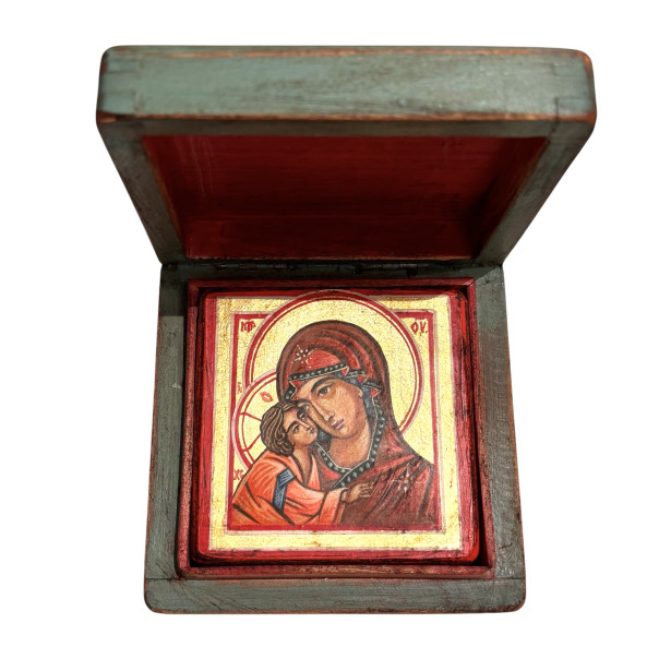 Hand-painted Our Lady of tenderness