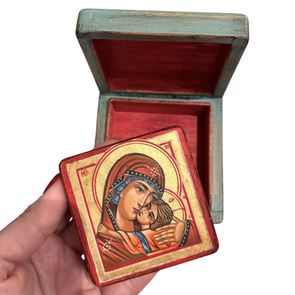 medium size miniature icon Our Lady...