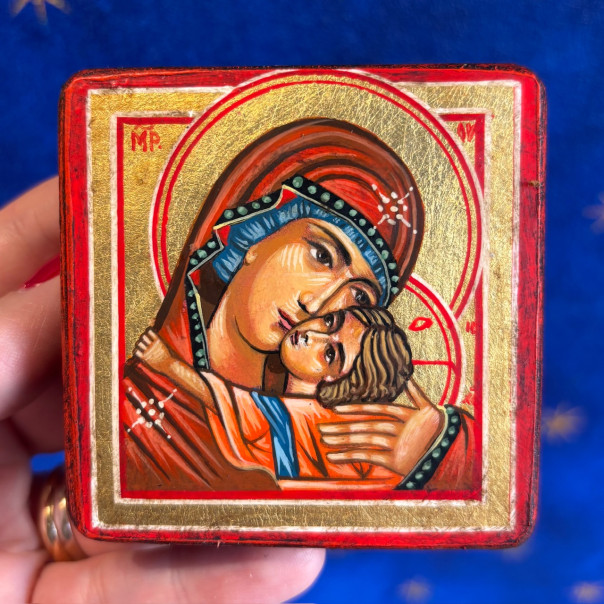 medium size miniature icon Our Lady...