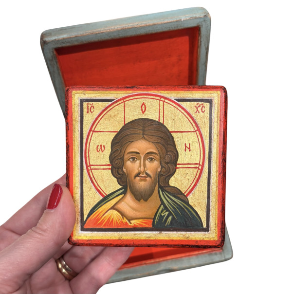 Hand-painted Christ Pantocrator