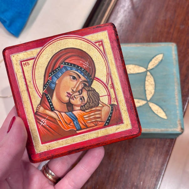 Icona in custodia Madonna della...