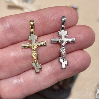Orthodox cross shaped pendant 2