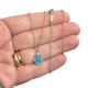 Medium Enamelled Miraculous Medal Choker Necklace