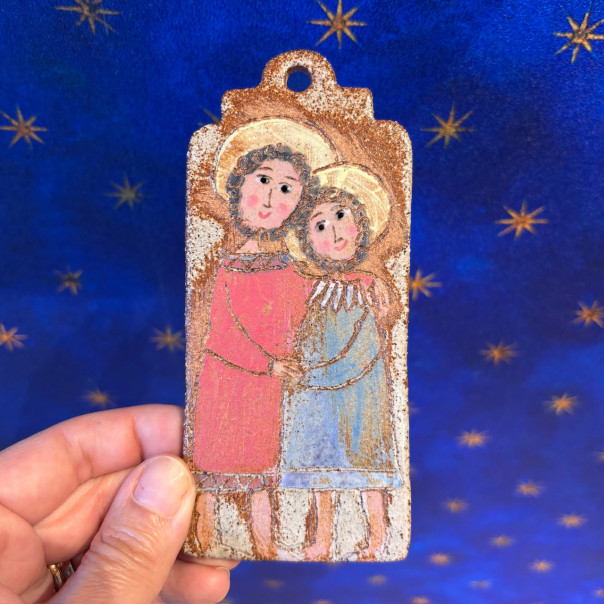 Abbraccio tra Gesù e Giovanni