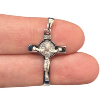 Cross of St. Benedict in silver