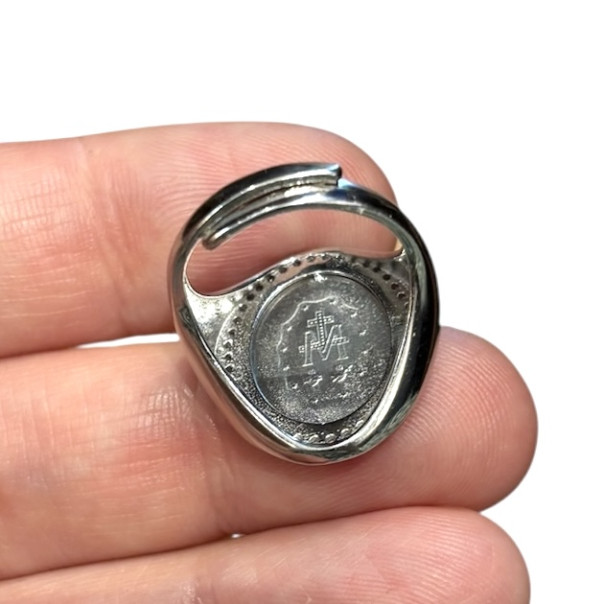 Miraculous Medal chevalier ring