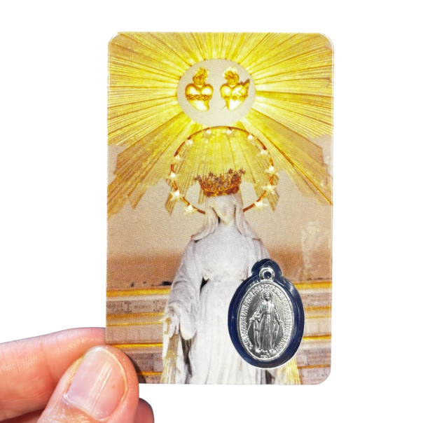 card medaglia miracolosa preghiera malati