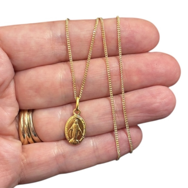 Miraculous necklace in gilded silver