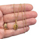 Miraculous necklace in gilded silver