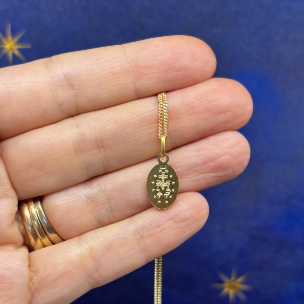 Miraculous necklace in gilded silver