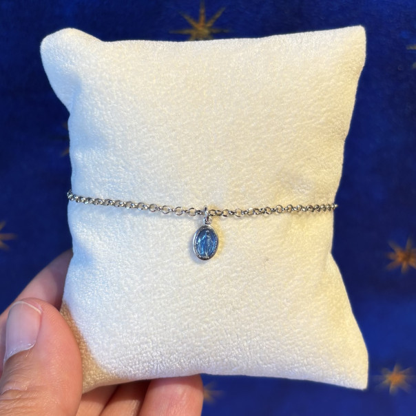 Bracciale Medaglia Miracolosa smaltata piccola