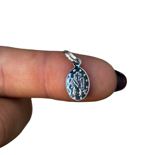 Medaglia Miracolosa argento rodiato
