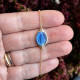 18K gold bracelet with enameled miraculous medal