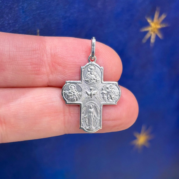 Silver Scapular Cross
