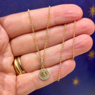 Vintage style necklace with...