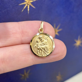 St. Joseph medal in silver