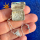 Rosary with silver box