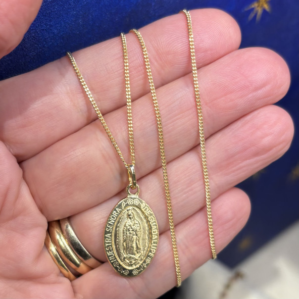 Our Lady of Guadalupe ruby zircon...