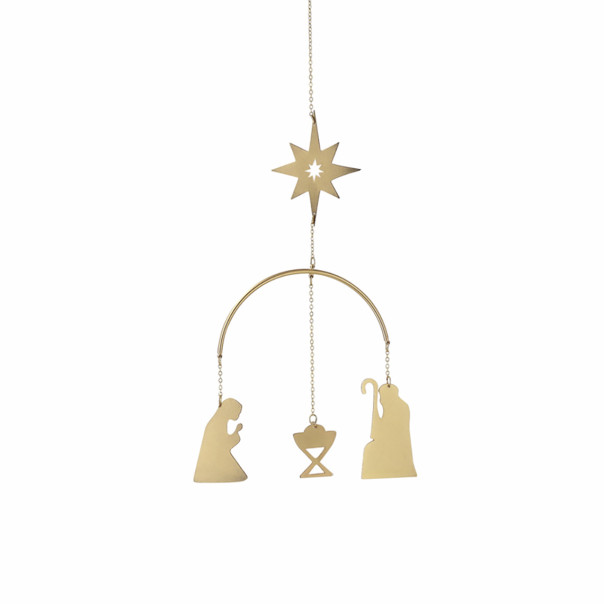 Hanging nativity scene