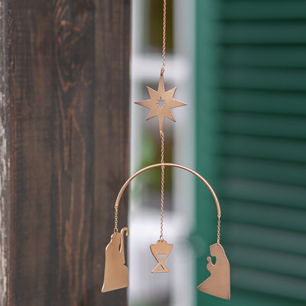 Hanging nativity scene