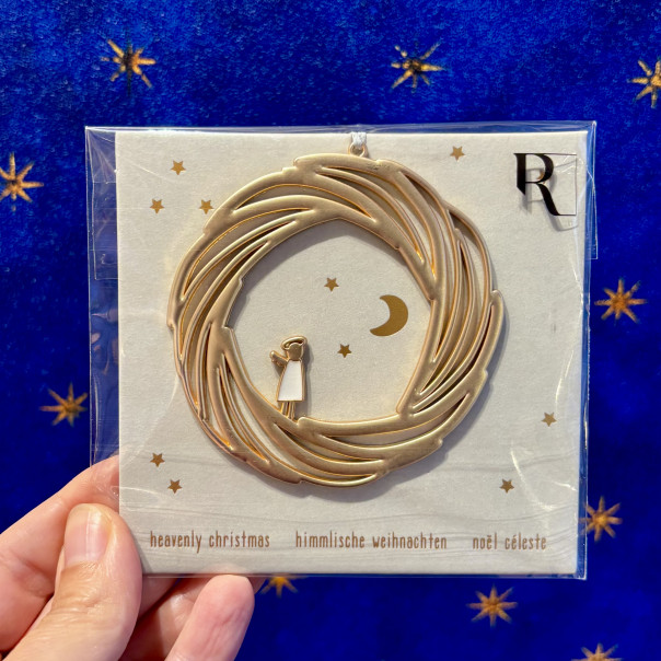 Decorazione ghirlanda con angelo