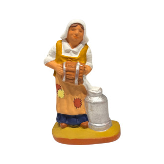 Woman with umbrella and...