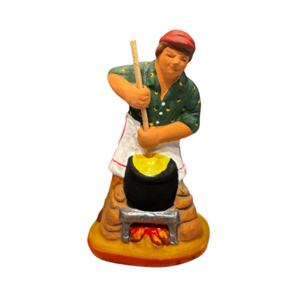 Shepherd with garlic Santons 6 cm