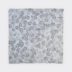 Foulard con stampa mille medaglie miracolose grigio